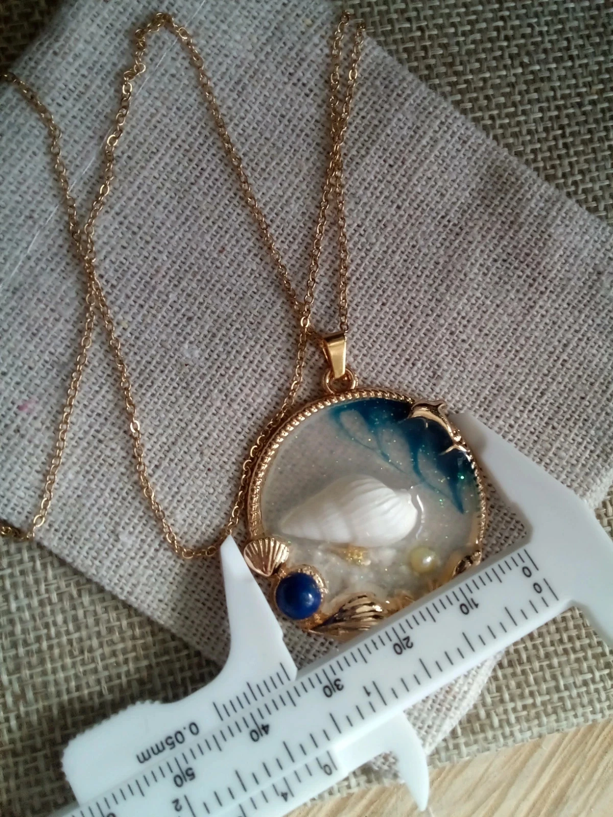Collier bohème plage et vague de la vie + carte – photo 4